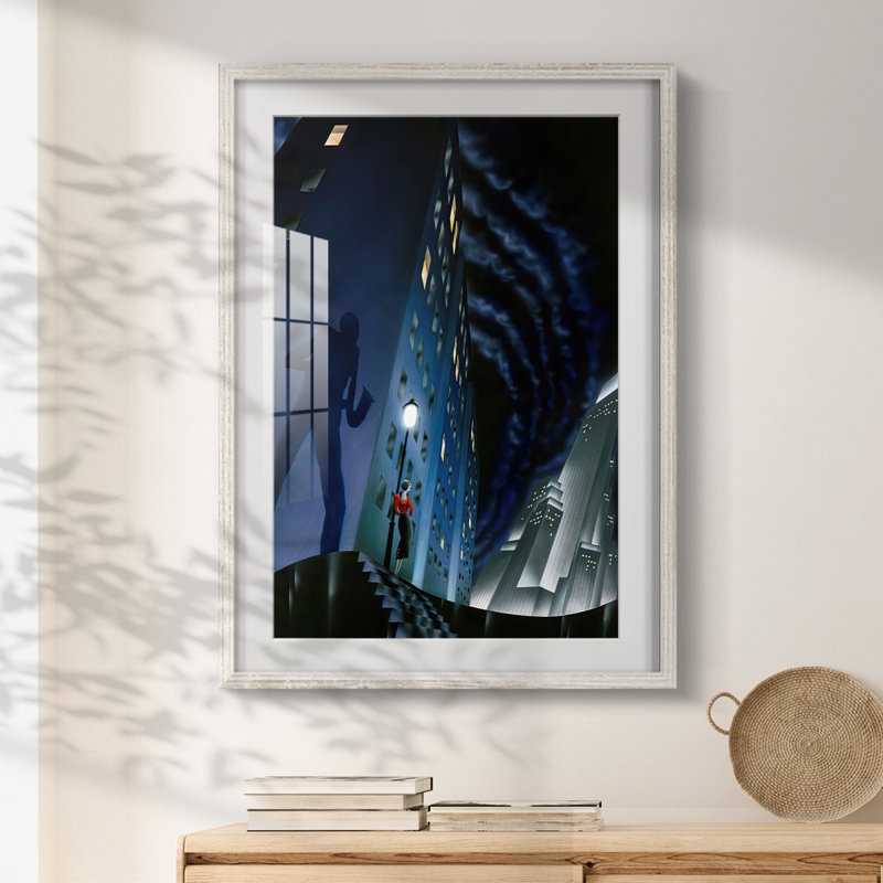 L'ombre - impression encadrée, H 28,5 po x l 20,5 po, Blanc