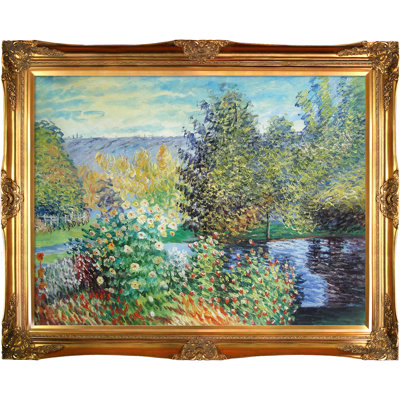 «Corner of the Garden at Montgeron» par Claude Monet, peinture encadrée