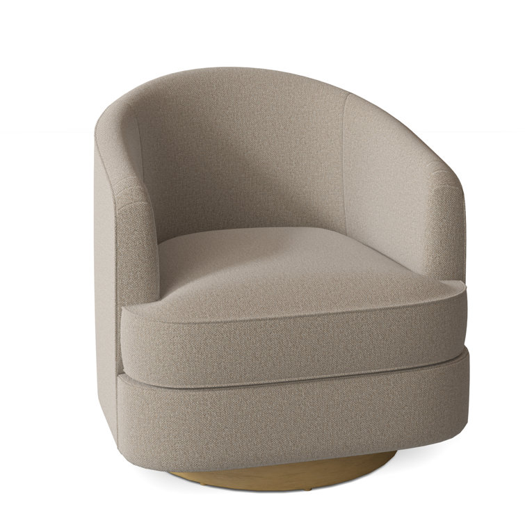 Tipsy Upholstered Swivel Barrel Chair