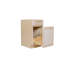 Unfinished Ready To Assemble Solid Wood Shaker Kitchen Trash Pull-Out Base Cabinet - 18" W x 34.5" H x 24" D - BT18
