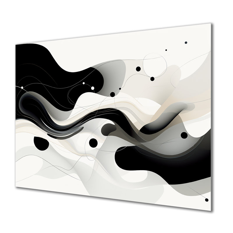 Monochromes évocations - vagues, art mural, H 24 po x l 32 po, Métal métal