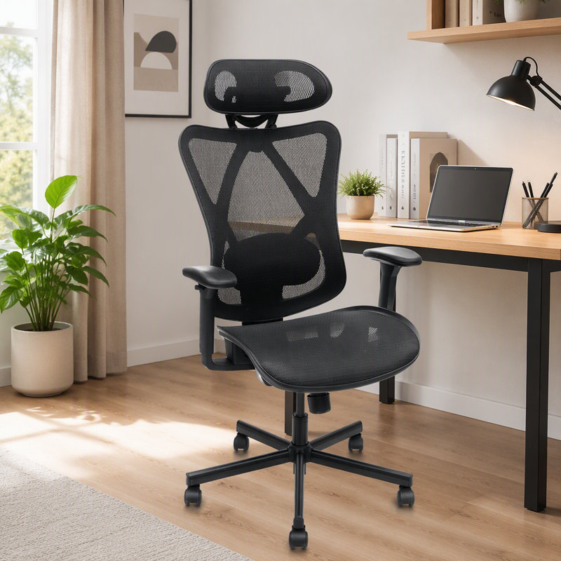 Chaise de bureau ergonomique à roulettes