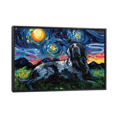 " Black Labrador Night III " by Aja Trier