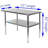 Stainless Steel Prep Table. 18 Gauge Metal Work Table with Undershelf. NSF-1763680979