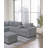Sectional Sofa with Console Cup Holder