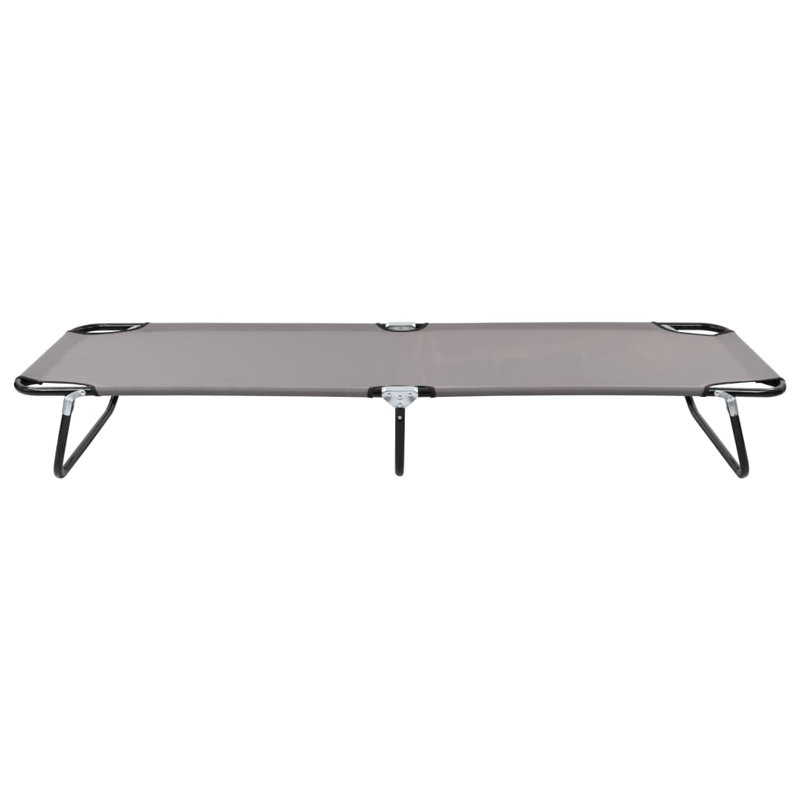 Natchez Folding Sunlounger Outdoor Cot, Gray