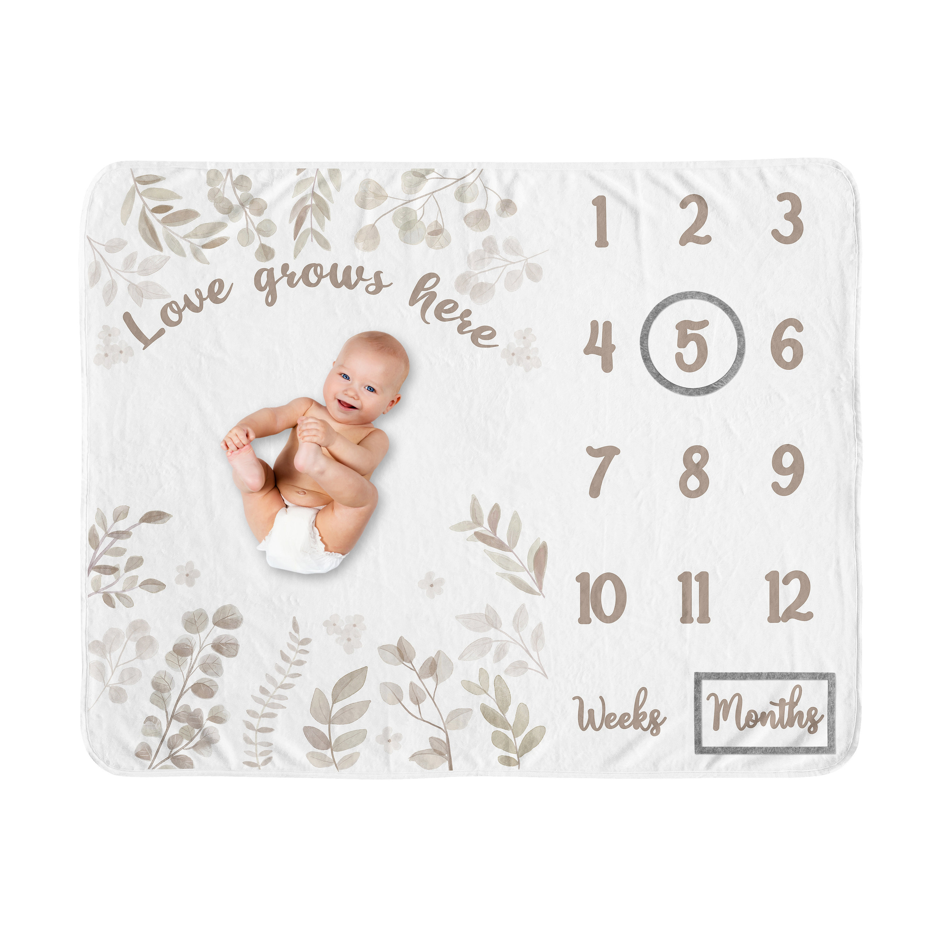 Leaf baby online blanket