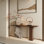 Console en bois de pin massif