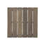 Table d'appoint en bois, gris - minimaliste avec lattes, plateau de table à lattes 20,25 po x 15 po 20,25 15,43 po