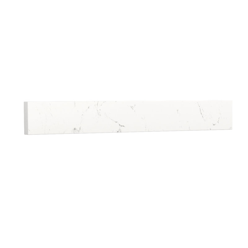 Replacement 24 Inch Backsplash in Cultured Marble, Light-Vein Carrara Cultured Marble