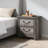 Gray Finish 2-Drawers Storage Nightstand 1pc Wooden Furniture Traditional Design Bedside Cabinet
