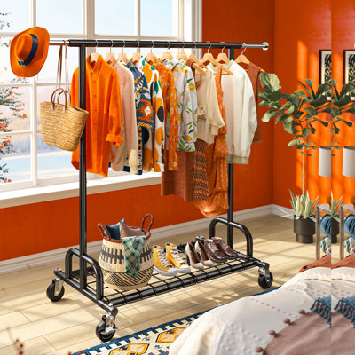 Mardelle 460 LBS Clothes Hanging Rack Metal Clothes Rack Heavy Duty Garment Rack