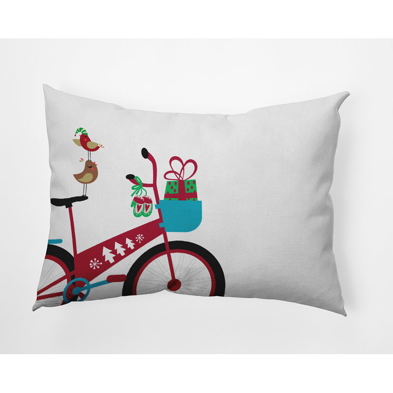 Coussin décoratif intérieur / extérieur en polyester, 14 po x 20 po, Rectangulaire