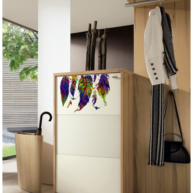 Adhésif décoratif plumes, H 8 po x l 14 po
