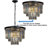 6-Lights Modern 3-Tier Round Fringe Crystal Chandelier-222588432