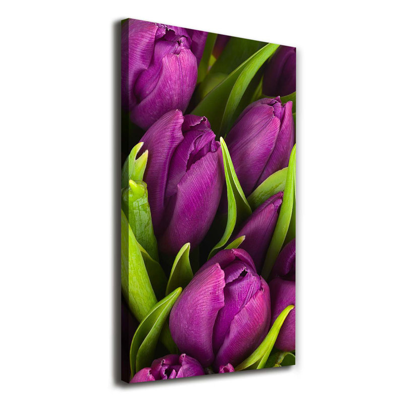 White Tulips - Wrapped Canvas Print