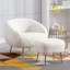 Fauteuil demi-tonneau en velours 29,56 po Jazilynn