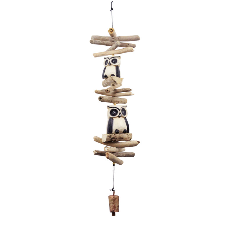 Cloche en bambou Oscar Owl, Tan