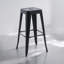 Stylish Clarke Metal Indoor/Outdoor Stool – Sleek Barstool with Gleaming Finish, Stackable & Practical Seating for Home, Living Room-1374348214
