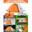 Tente orange pour 2 personnes-93311543