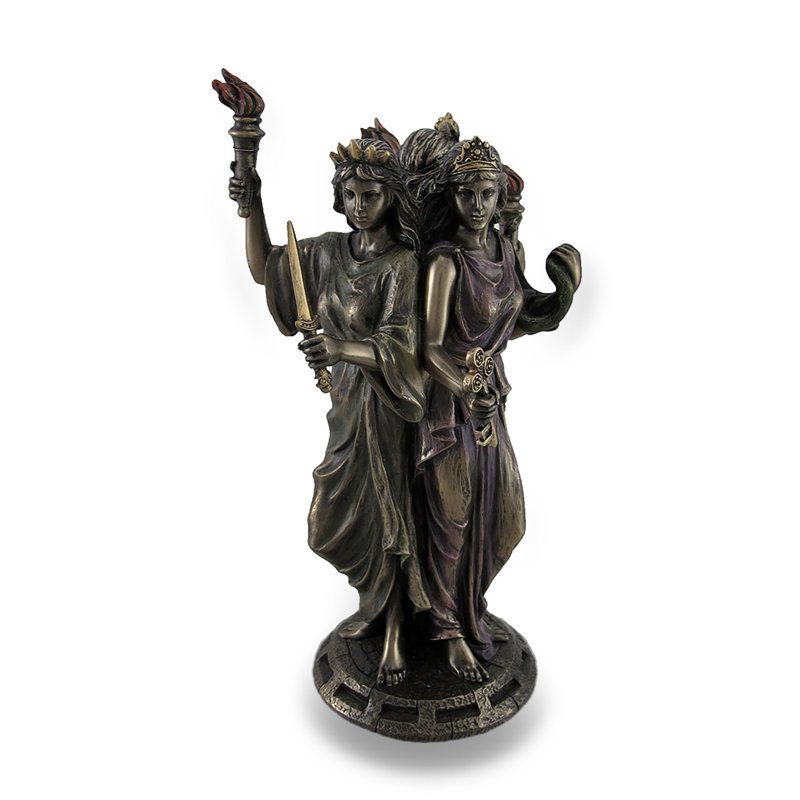Statue triple déesse grecque de la magie d'Hécate