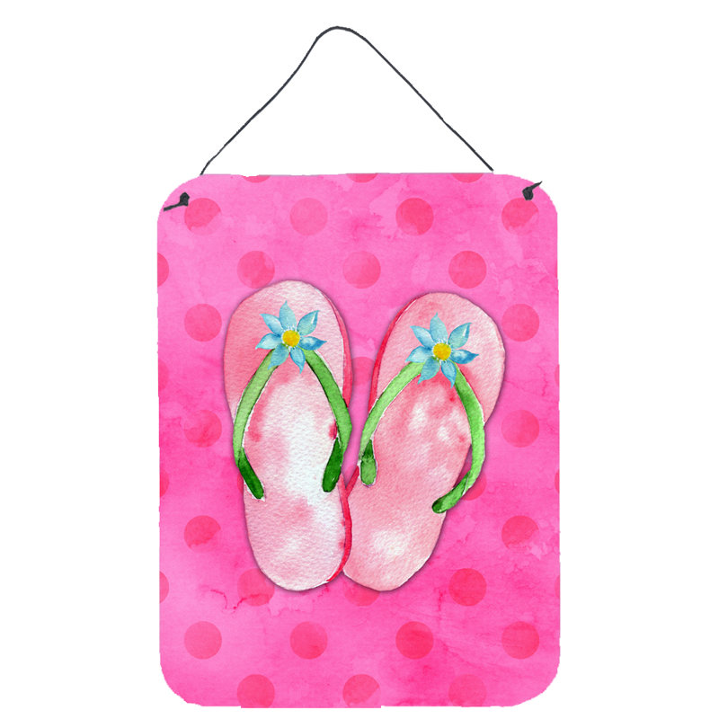 Polkadot Hanging Prints Wall Décor, Rose, Sandales