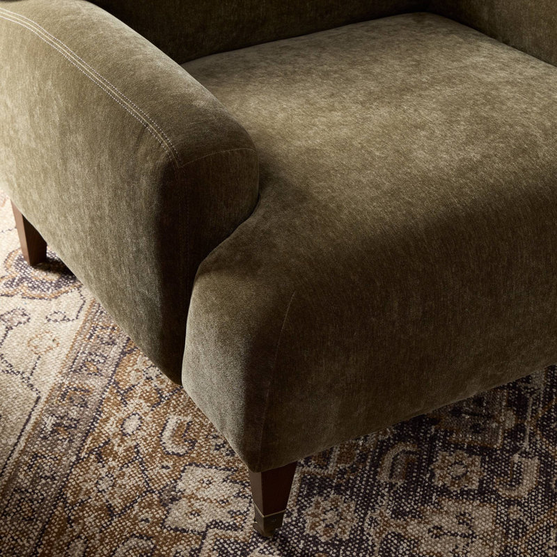 Kent Chair, Malmo Olive Polyester Blend