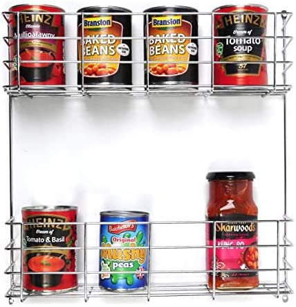 Wall Spice Rack, 42.6 H x 39.5 W x 10 D cm 