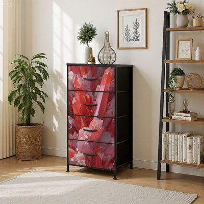 Commode de rangement verticale 4 tiroirs Himalayan