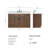 Thornaby 54'' Solid Wood Single Bathroom Vanity with 1.5'' White Quartz Top Sink-1410821456-1413635548