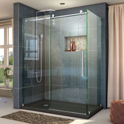 Enigma-Z 76" Frameless Shower enclosure