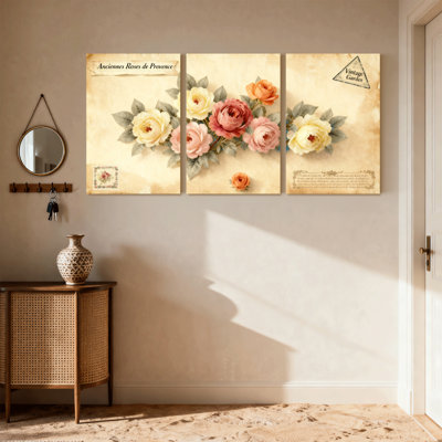 Ensemble de 3 reproductions d'art sur toile