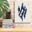 Wrought Studio 'Blue Woodblock 3' by Incado Canvas Wall Art-1916218165