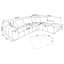 Modern Appeal - Morgane Upholstered Sectional Sofa With Ottoman Set-1072646239