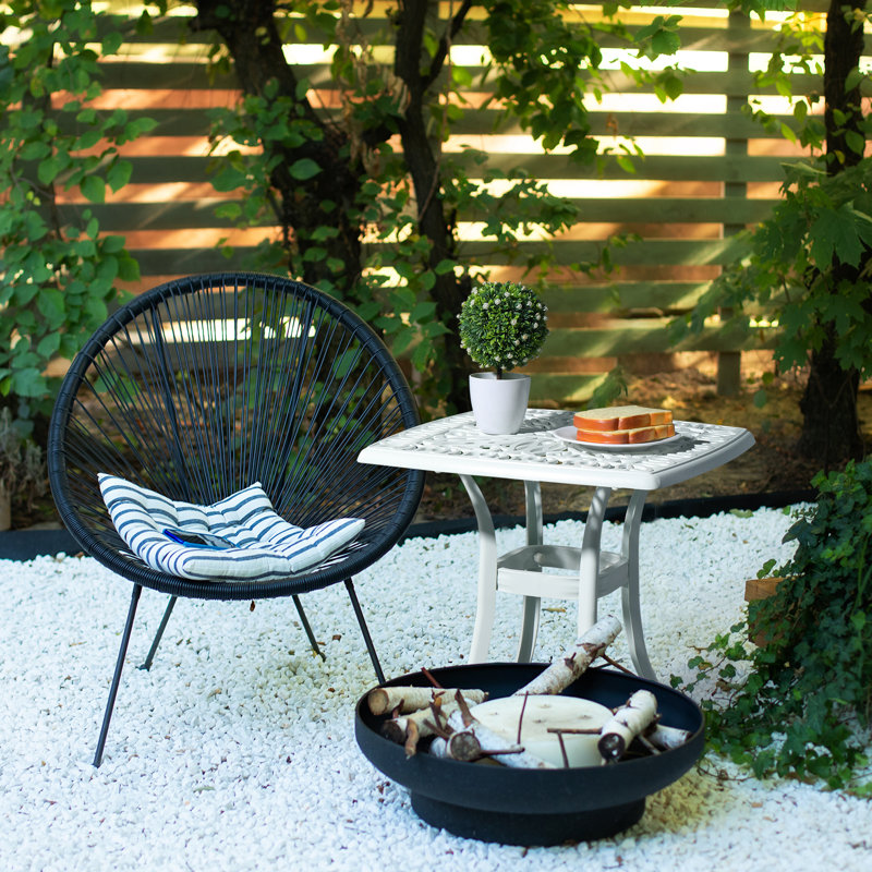 Table d'appoint Rivka, Blanc