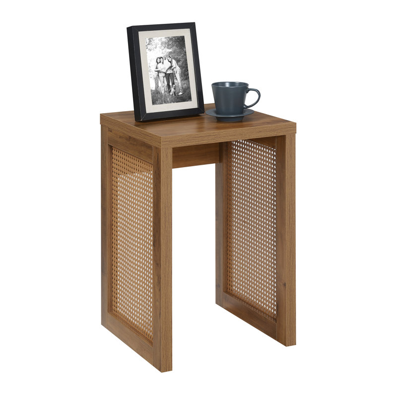 Table de bout traîneau Siems, Brume d'automne brune / orge beige