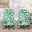 Fauteuil inclinable d'extérieur réglable en aluminium et polyester avec porte-gobelet latéral, design pliable compact