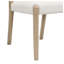 Ensemble de salle à manger 5 pièces avec 4 chaises rembourrées, finition frêne clair et beige, sièges 4