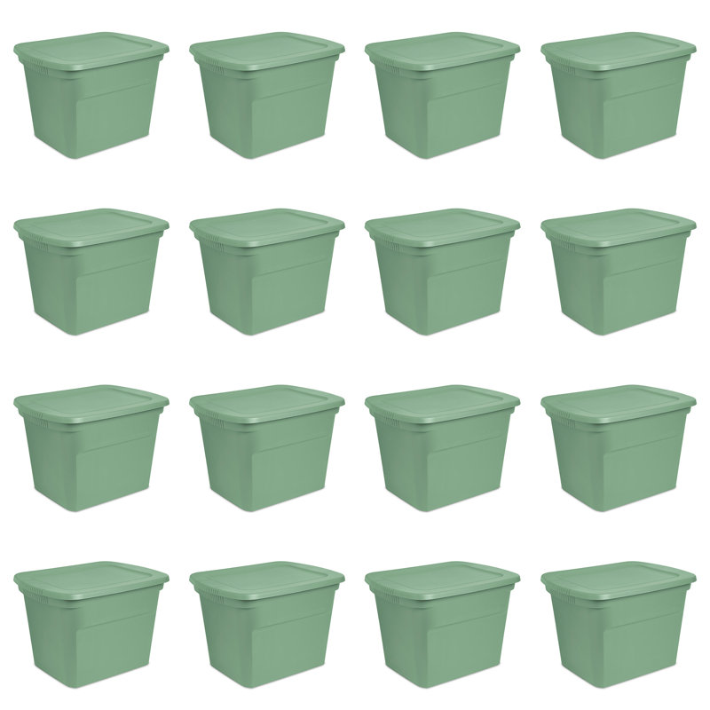 Bac de rangement en plastique Stérilite, Vert frais