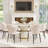 Modern Round White Pedestal Dining Table-484872849-297419823