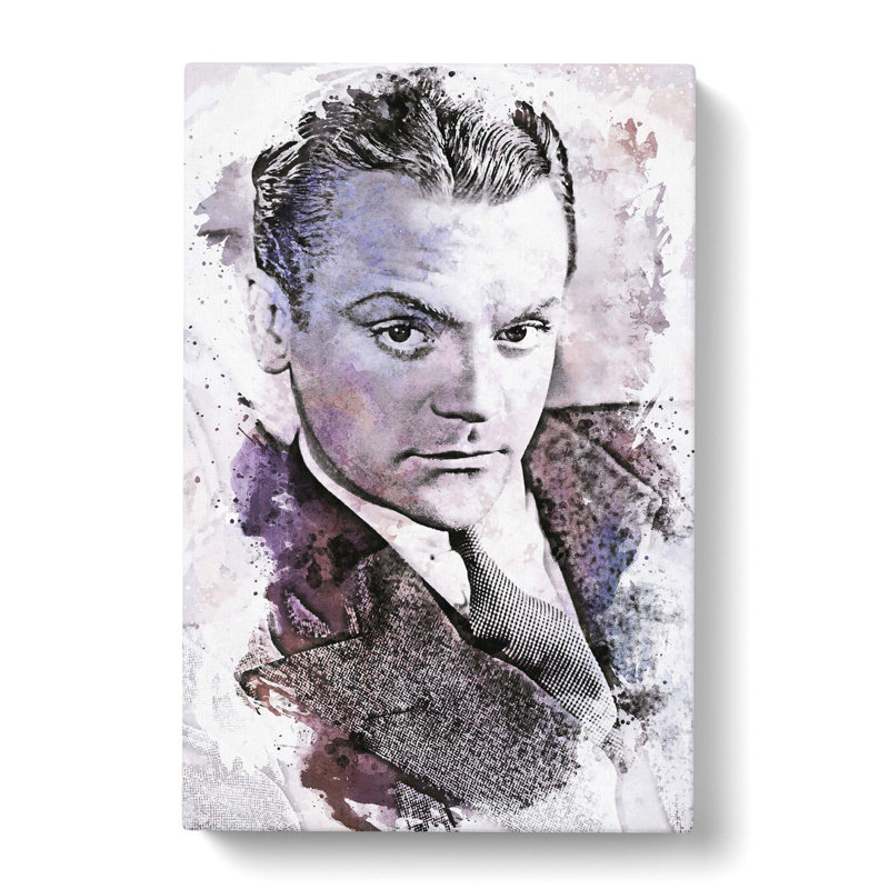 James Cagney In Abstract - Wrapped Canvas Painting, 60cm H x 40cm W x 3cm D