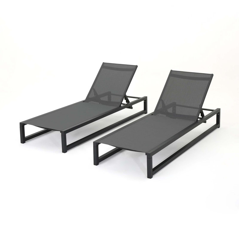Modesta Chaise Lounge,Set of 2, 2
