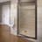 Armon 26.63'' - 28'' W x 66'' H Pivot Semi-Frameless Shower Door with Pattern Glass-14170872-17243221