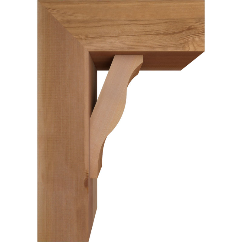Support Funston Block avec support décalé, 26 x 18, Cèdre rouge occidental de l 7 1/2 po (lisse)