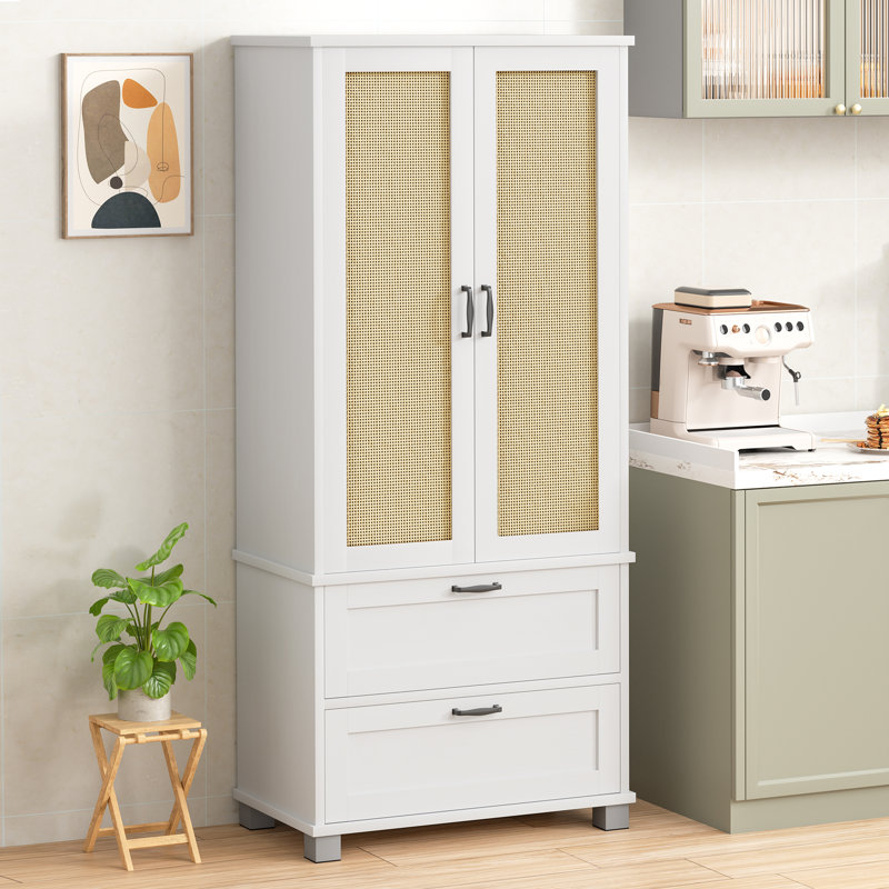 Garde-manger H 63,8 po Chanah , Blanc/naturel