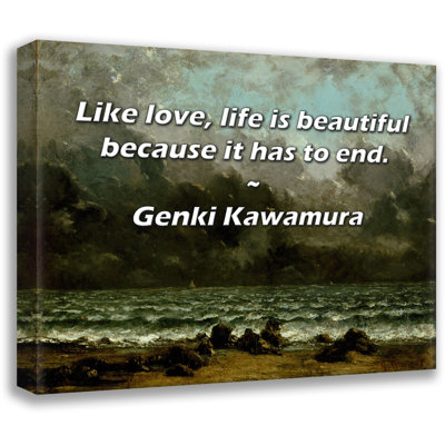 Astoria Grand Gallery Wrapped Canvas By Genki Kawamura: "Like love, life is beautiful because it has