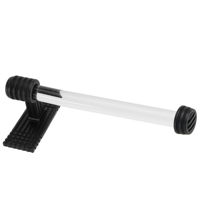 WILTON 12" HAND TOWEL RIGHT, ACRYLIC HANDLE; MATTE BLACK FINISH