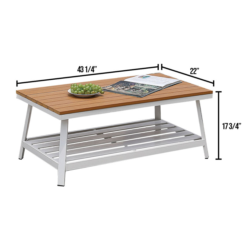 Ottokar Rectangular Outdoor Coffee Table