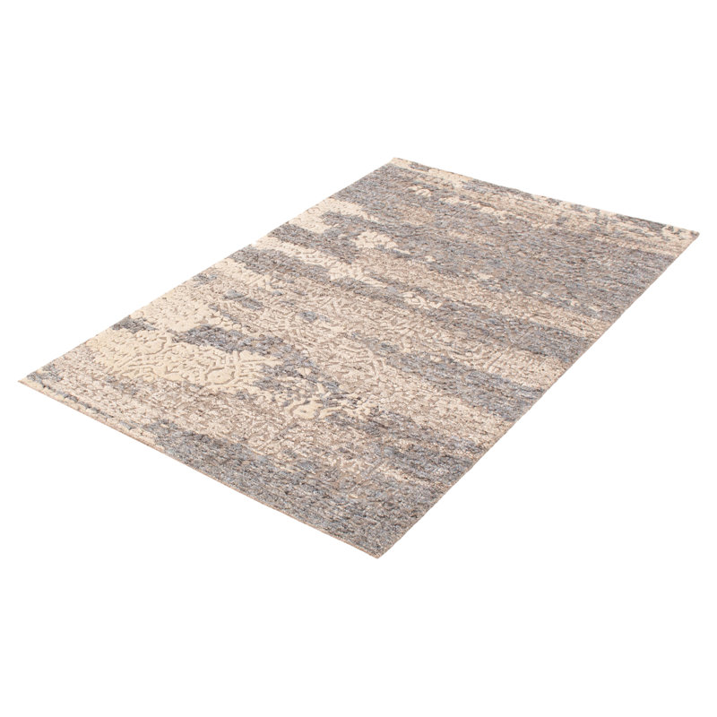 Tapis taupe gris Loreto 5 pi 1 po x 7 pi 8 po