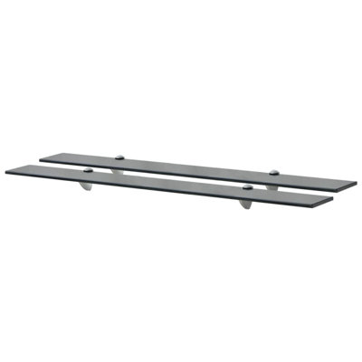 2 Piece Glass Floating Shelf